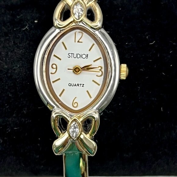 STUDIO Silver tone Cuff Watch - Picture 2 of 4